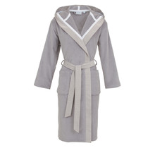 Carl Ross damesbadjas met capuchon 37310 platin/white M