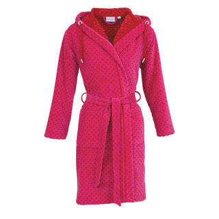 Carl Ross damesbadjas kort 410310 pink/deep red 36/38