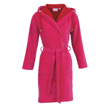 Carl Ross damesbadjas kort 410310 pink/deep red 36/38