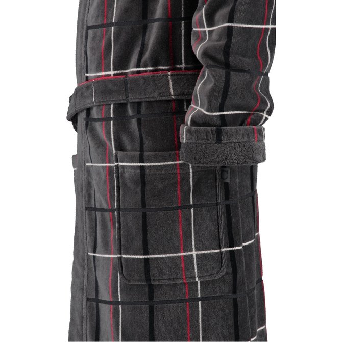 Cawö Heren Badjas 4853 anthrazit 54