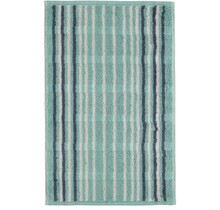 Cawö Noblesse Lines Streifen Gastendoekje seegrün