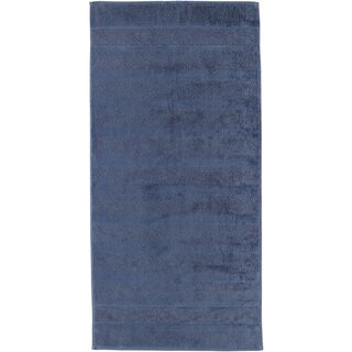 Cawö Noblesse 2 Uni Handdoek Nachtblau