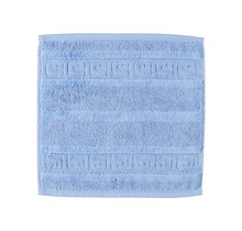 Cawö Noblesse Uni Gezichtsdoekje Lichtblauw