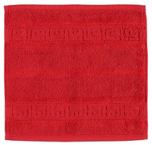 Cawö Noblesse Uni Gezichtsdoekje Rood