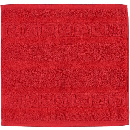 Cawö Noblesse Uni Gezichtsdoekje Rood