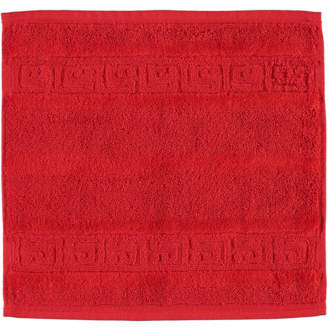 Cawö Noblesse Uni Gezichtsdoekje Rood