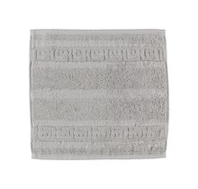 Cawö Noblesse Uni Gezichtsdoekje Zilver