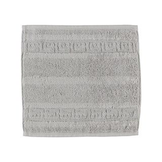 Cawö Noblesse Uni Gezichtsdoekje Zilver