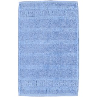 Cawö Noblesse Uni Gastendoekje 30x50 Lichtblauw
