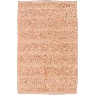 Cawö Noblesse Uni Gastendoekje 30x50 Zalm