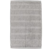 Cawö Noblesse Uni Gastendoekje 30x50 Zilver