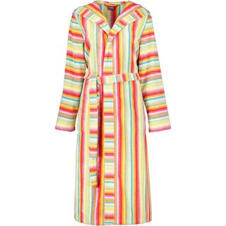 Cawo Dames Badjas 7081 Badstof met Capuchon Multi 36