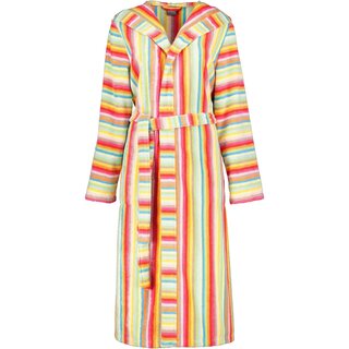 Cawo Dames Badjas 7081 Badstof met Capuchon Multi 38