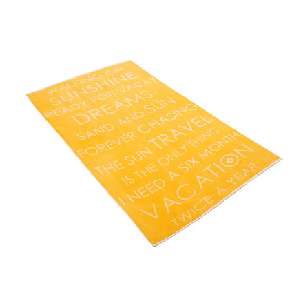 Vossen strandlaken Summer vibes honey 100x180