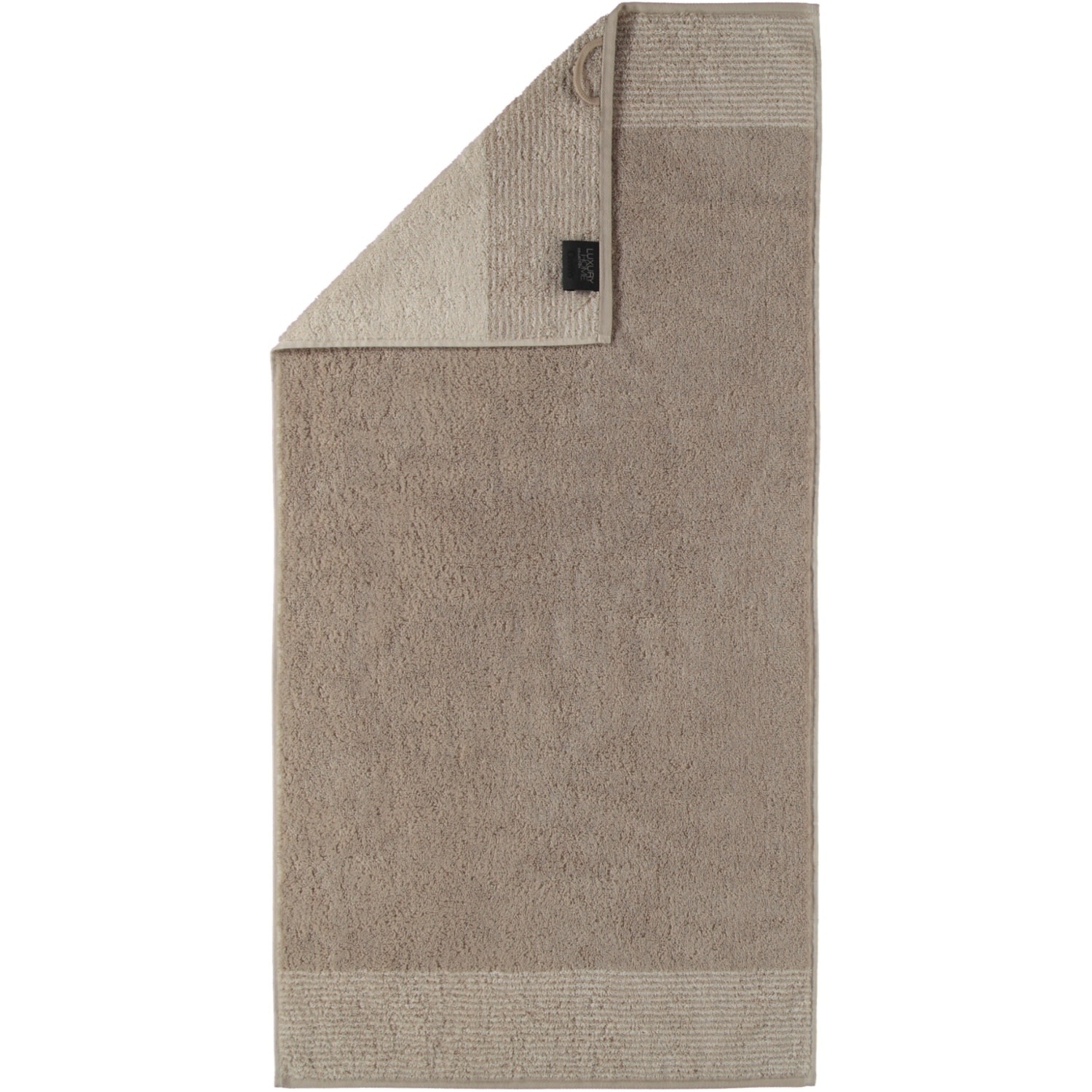 Cawö Cawo Two-Tone Handdoek Zand 50x100