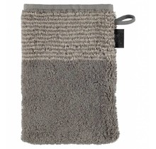 Cawo Two-Tone Washandje Grafiet 16x22