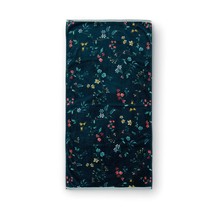 Pip Studio Les Fleurs Douchelaken - Donkerblauw 70 x 140 cm