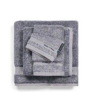 Marc O'Polo Melange Gastendoek Marine/Silver 30x50