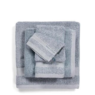 Marc O'Polo Melange Gastendoek Blue/Off White 30x50