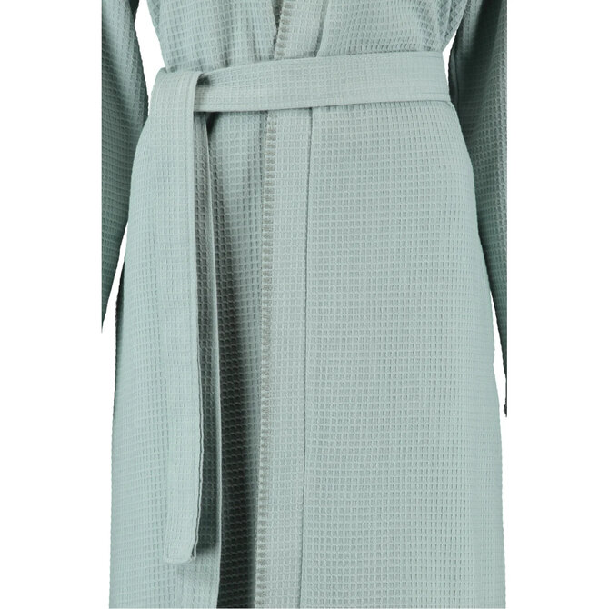 Cawö 812 Dames kimono badjas - salbei-44  32/34