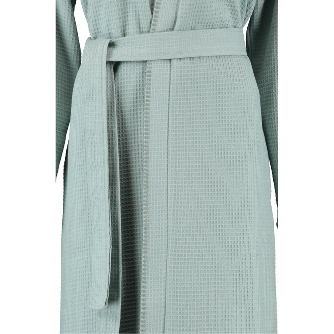 Cawö 812 Dames kimono badjas - salbei 44 48/50