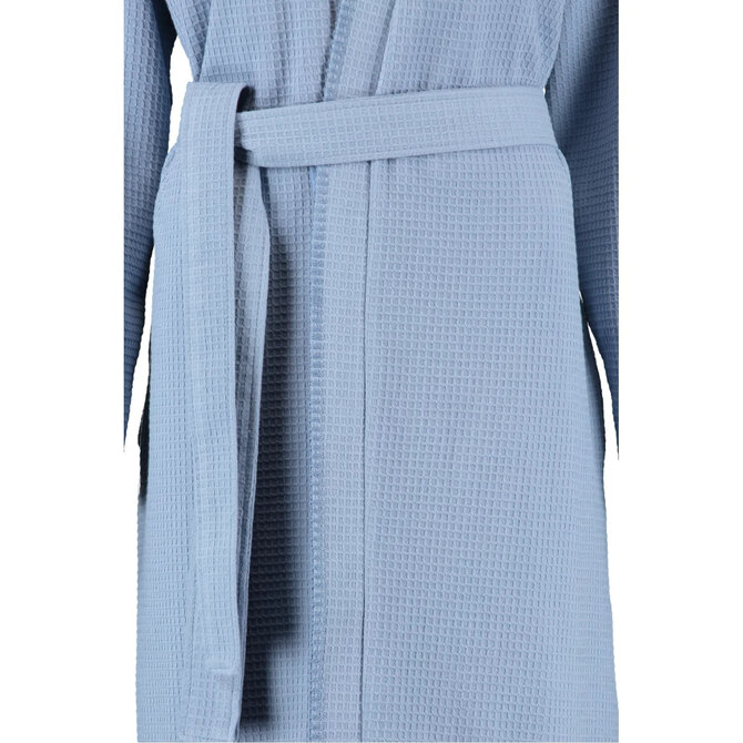 Cawö 812 Dames kimono badjas - sky-11 40/42