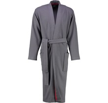 Cawö 816 Heren kimono badjas - anthrazit-72  46/48