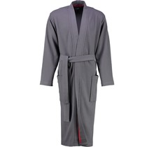 Cawö 816 Heren kimono badjas - anthrazit-72  54/56