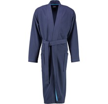 Cawö 816 Heren kimono badjas - marine-14  46/48