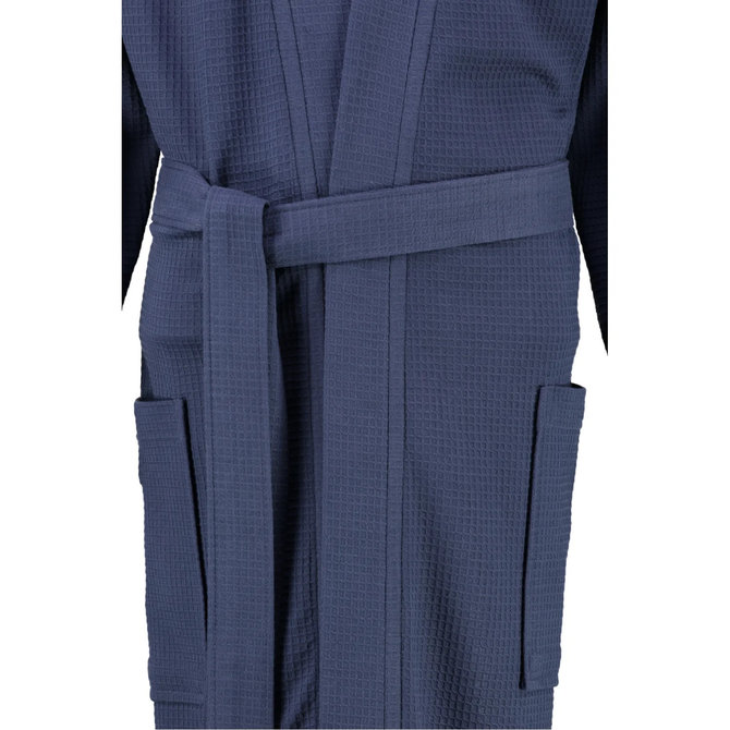 Cawö 816 Heren kimono badjas - marine-14  58/60