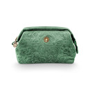 Pip Studio Pip Cosmetic Purse Small Velvet Quilted Green 19x12x8.5cm