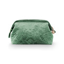 Pip Studio Pip Cosmetic Purse Small Velvet Quilted Green 19x12x8.5cm