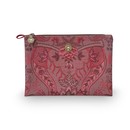 Pip Studio Pip Cosmetic Flat Pouch Medium Kyoto Festival Dark Pink 24x15.5x1cm