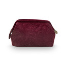 Pip Studio Pip Cosmetic Purse Small Velvet Quiltey Days Red 19x12x8.5cm