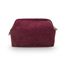 Pip Studio Pip Cosmetic Purse Extra Large Velvet Quiltey Days Red 30x20.7x13.8cm