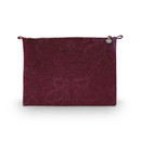 Pip Studio Pip Cosmetic Flat Pouch Large Velvet Quiltey Days Red 30x22x1cm