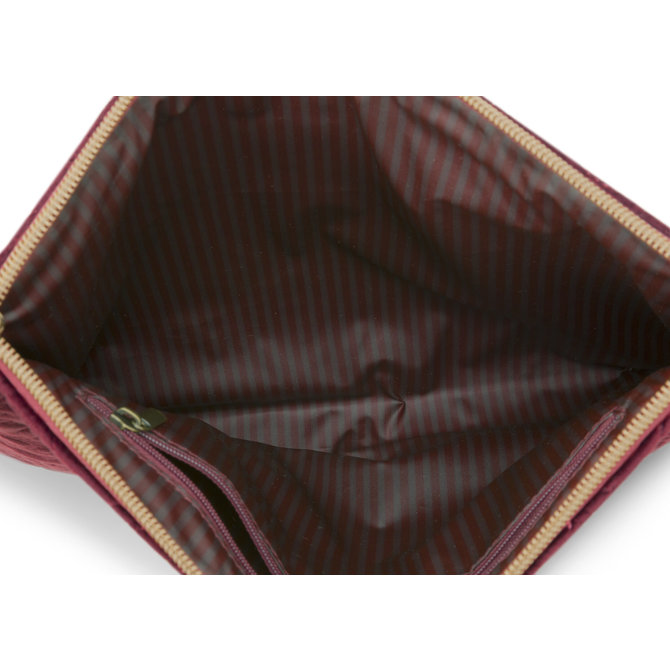 Pip Cosmetic Flat Pouch Large Velvet Quiltey Days Red 30x22x1cm