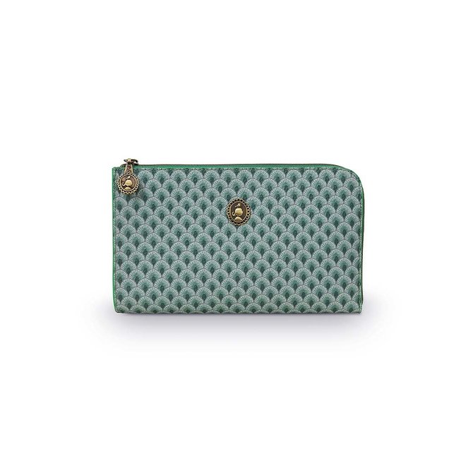 Pip Cosmetic Zipper Pouch Suki Green 21x12.5cm