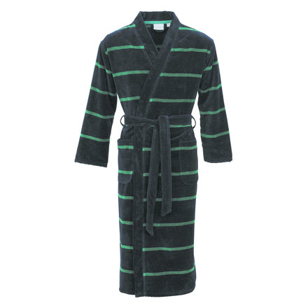 Carl Ross heren badjas 581100 night blue/emerald green 52/54