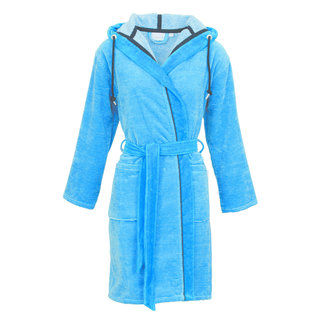 Carl Ross dames badjas 570310 steelblue/off-white XS