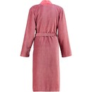 Cawö Cawo 6431 Velours Dames Badjas Kimono Rot 40