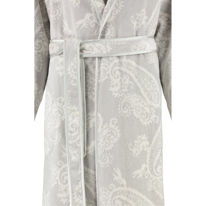 Cawo Badjas 4420 Velours met Sjaalkraag Silber 40