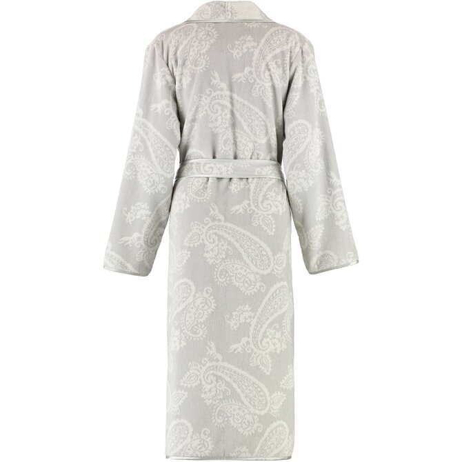 Cawo Badjas 4420 Velours met Sjaalkraag Silber 42