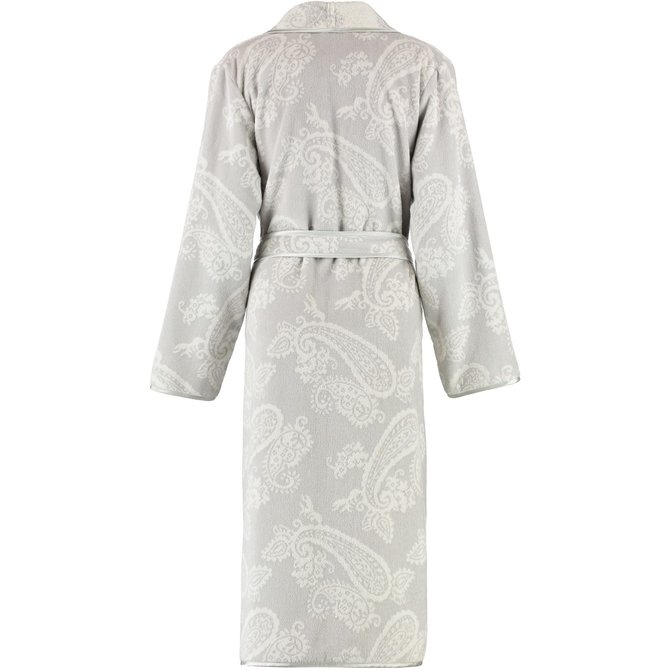 Cawo Badjas 4420 Velours met Sjaalkraag Silber 50