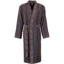 Cawö Cawö Heren Kimono Badjas extra licht 2508 - Tabak  50