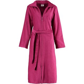 Cawö Dames Badjas met Rits 4311 - Beere  44