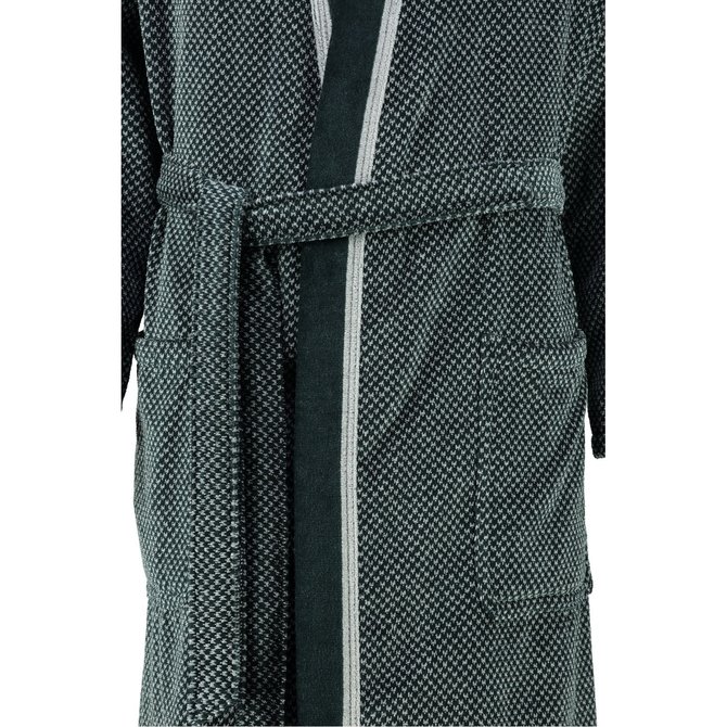 Cawö Heren Badjas 4839 Silber 52