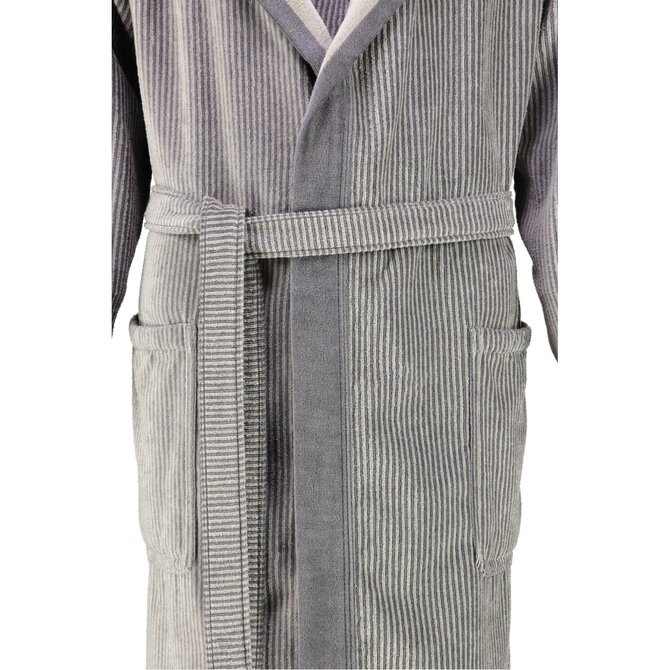 Cawö Heren Badjas met Capuchon 5841  Stein 56