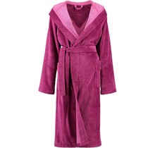 Cawö Dames Badjas met Capuchon 802 - Beere 48/50