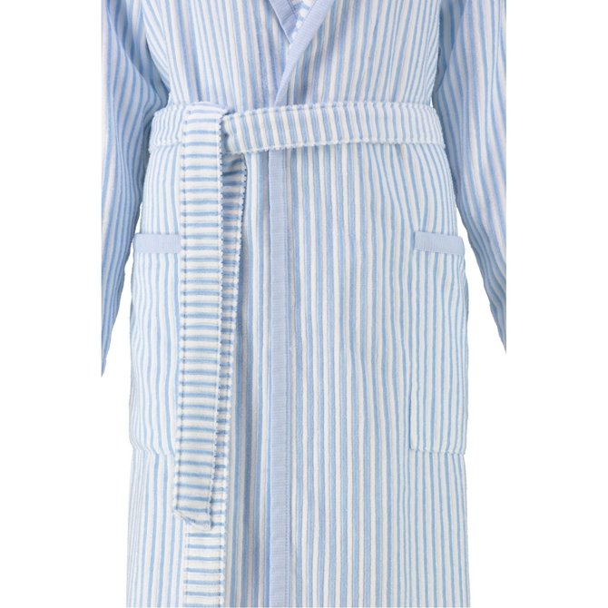 Cawö Dames Badjas met Sjaalkraag 3423 mittelblau 42